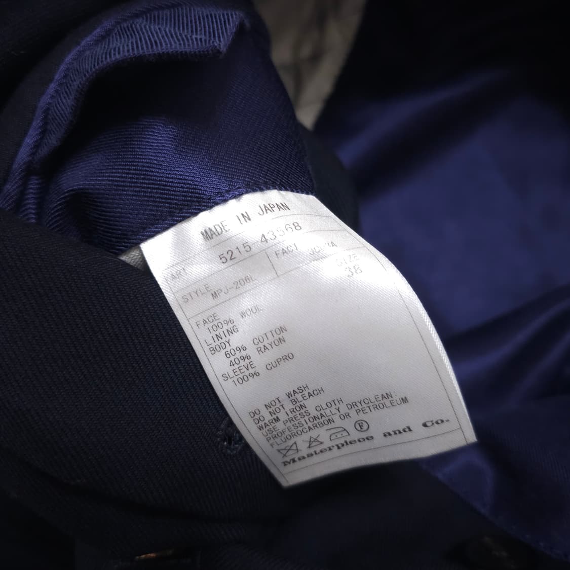 사이 골드버튼 더블 울자켓 상품이미지4