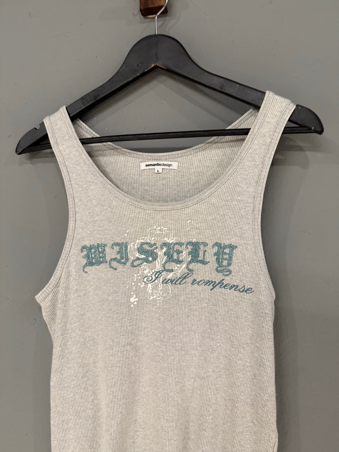 semantic design lettering sleeveless 상품이미지6