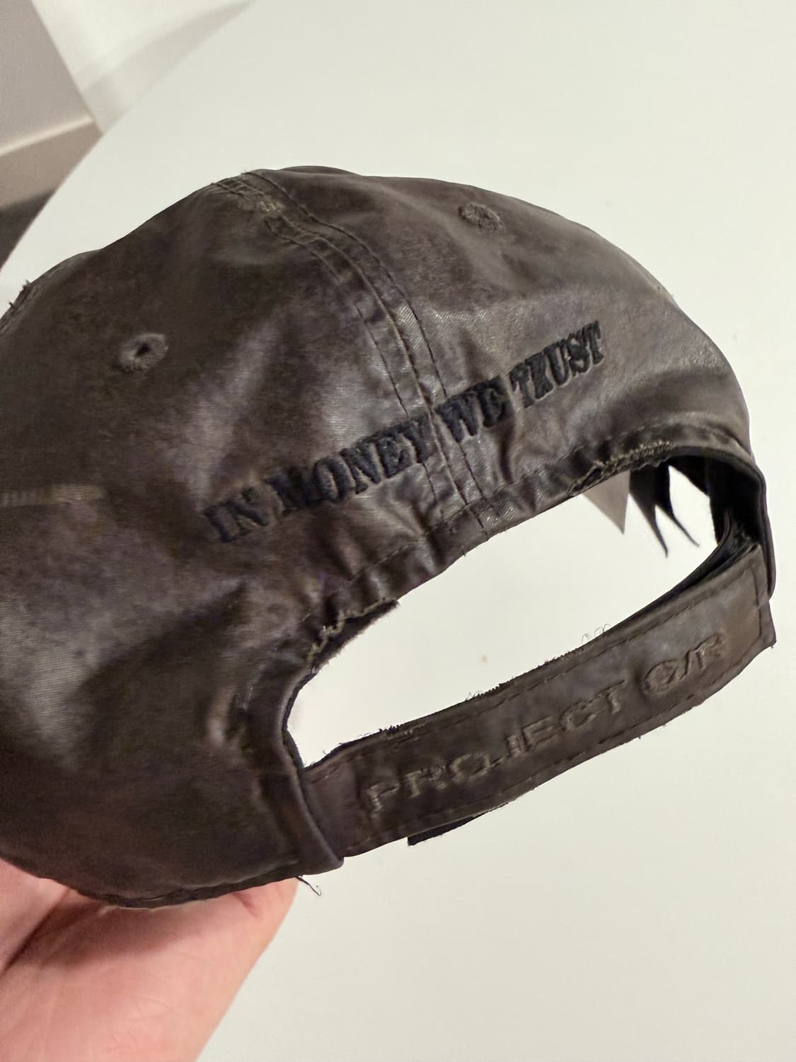 프로젝트 G/R 머니클립 코티드 캡 브라운 상품이미지2