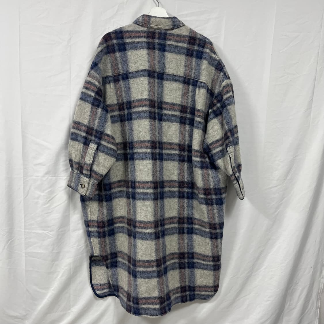 이자벨마랑 에뜨왈 체크 울 롱코트 상품이미지2