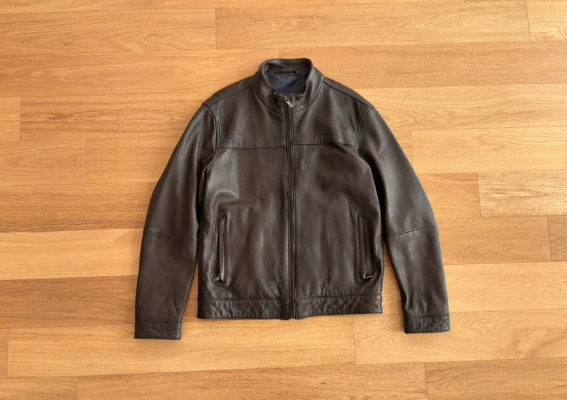 Massimo Dutti 마시모두띠 남성 브라운 양가죽 자켓 M 상품이미지1