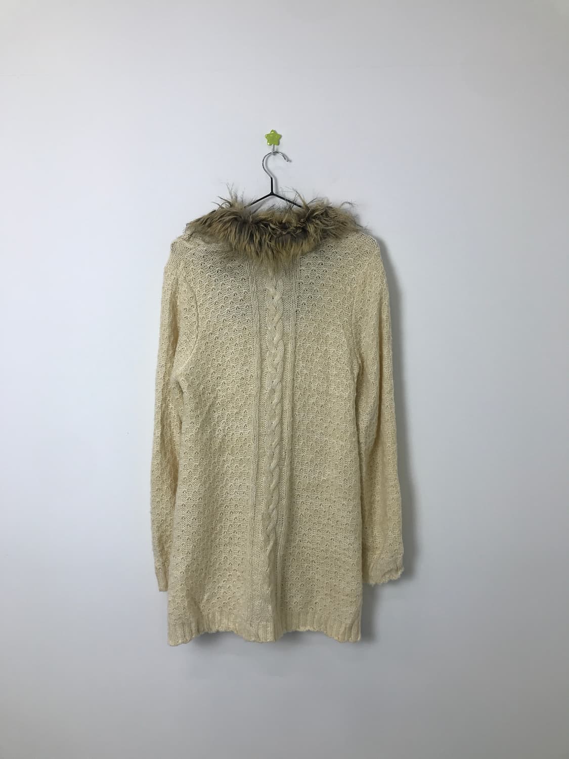 axes femme Mori Fur Collar Knit Cardigan 상품이미지5