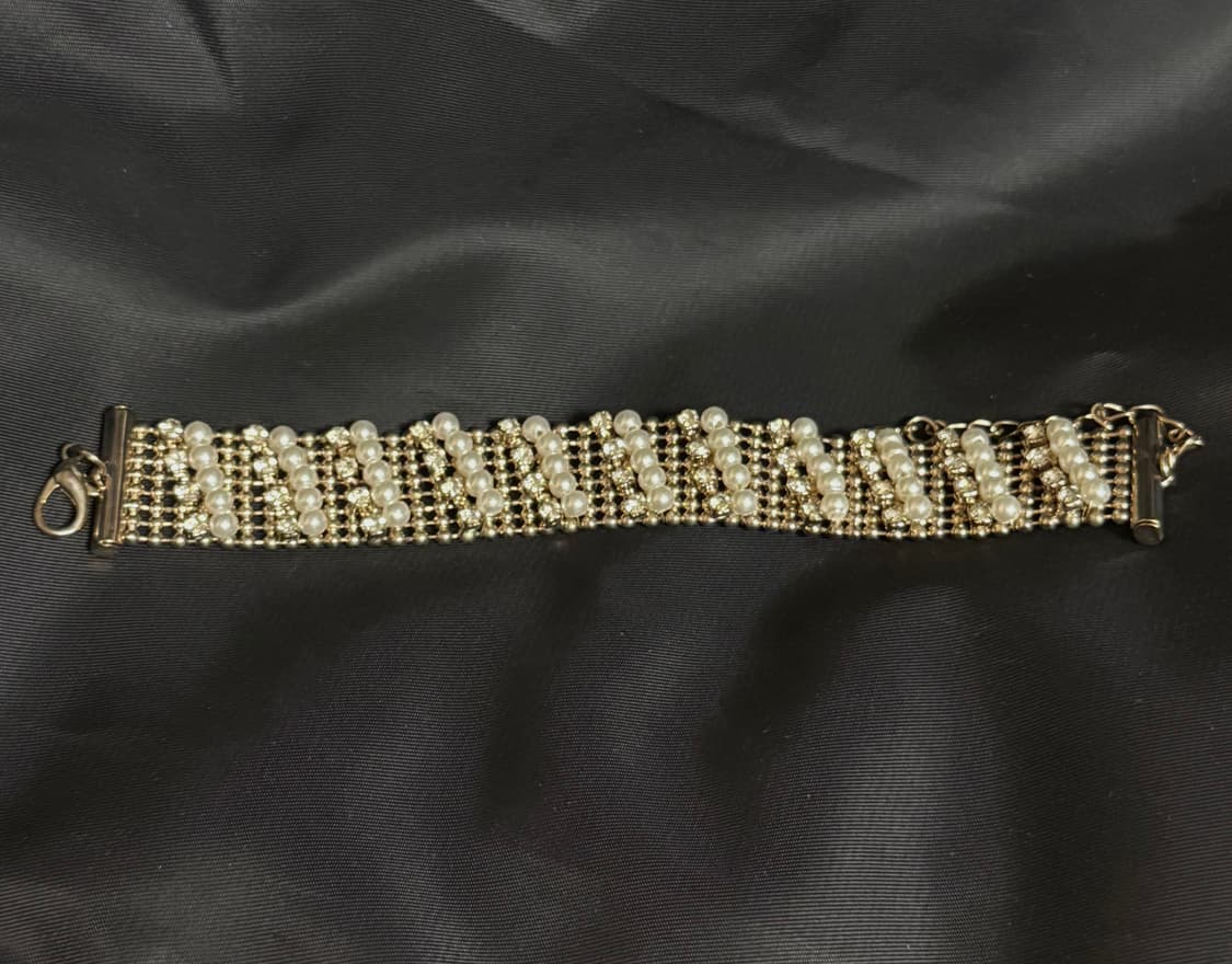 Gold/Pearl Bracelet 상품이미지2