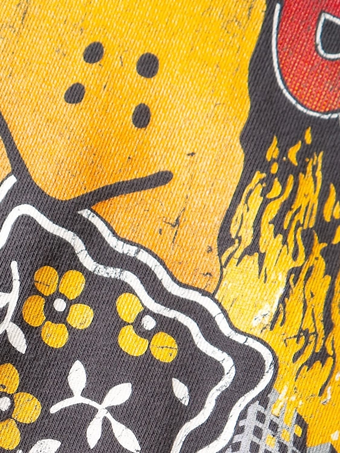 캐피탈 플리스 후드 스웨트셔츠 버스터 패키쉬 레인보우 Y Pt 잉크 블랙 상품이미지6