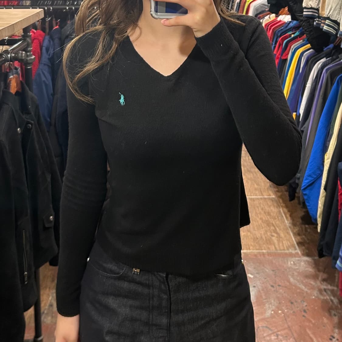 [HI] 폴로 니트 블랙 상품이미지2