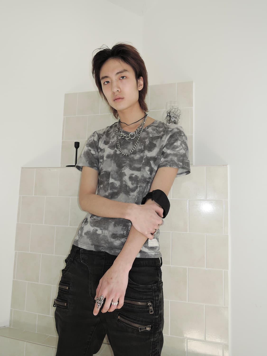 Smoke Pattern T-shirt 상품이미지1