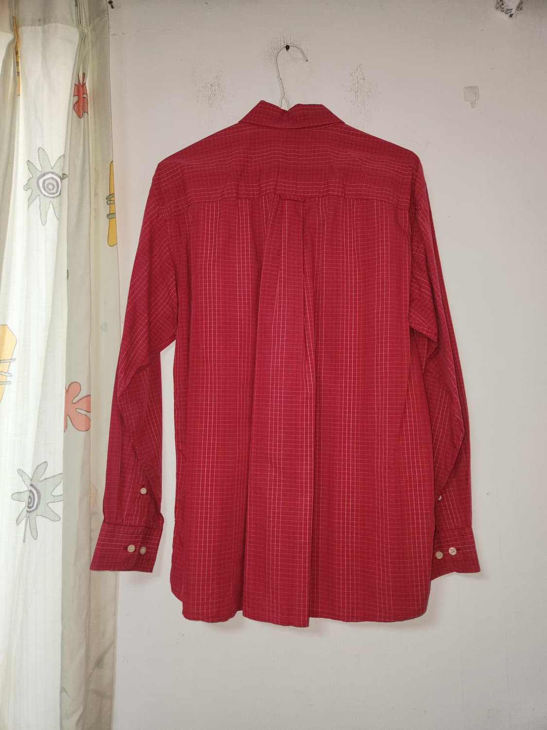 라코스테 레드 체크 긴팔 셔츠 95 상품이미지2