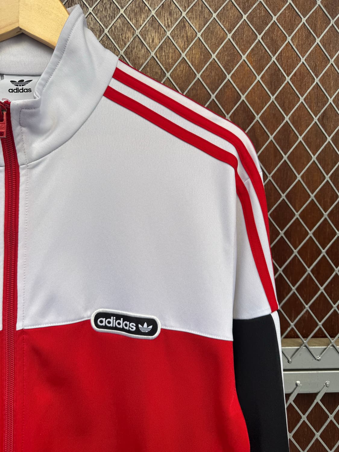 아디다스 파이어버드 스플릿 배색 올드스쿨 집업 져지 트랙탑 자켓 M 상품이미지2