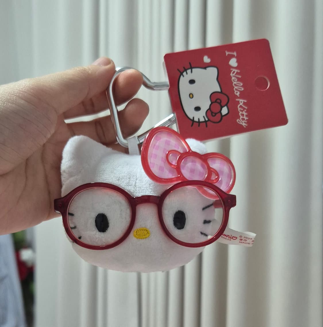 키티얼굴안경키링 상품이미지1