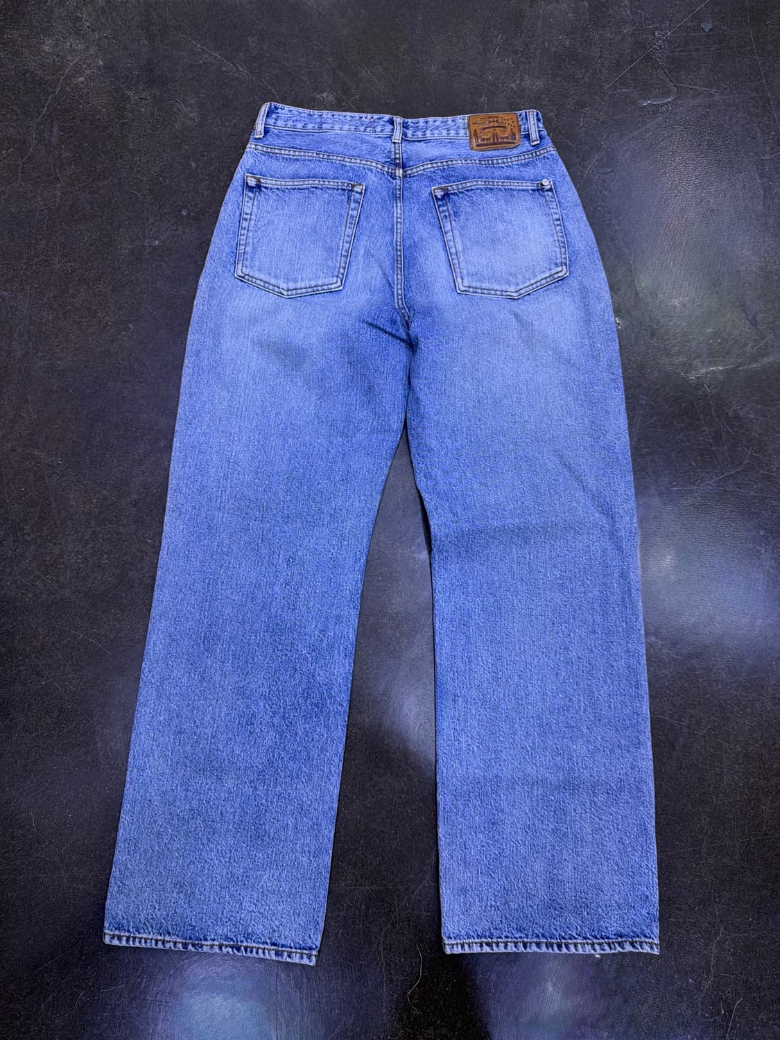 mod.9 모드나인 레트로 빈티지 스톤워싱 와이드핏 데님팬츠 32 상품이미지2