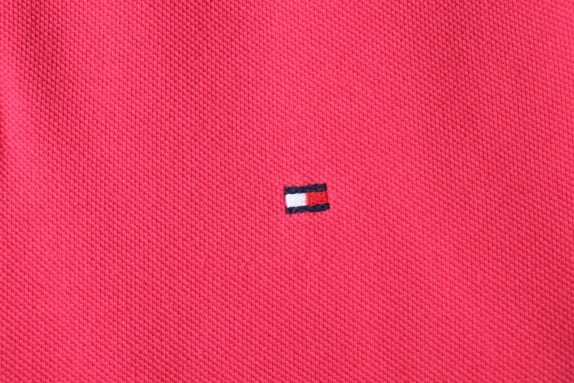 (L-2XL) 타미힐피거 반팔 카라 티셔츠 빅사이즈 핑크-199990 상품이미지5