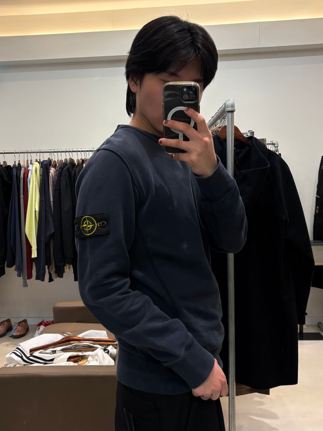 스톤아일랜드 나침반 패치 맨투맨 상품이미지6