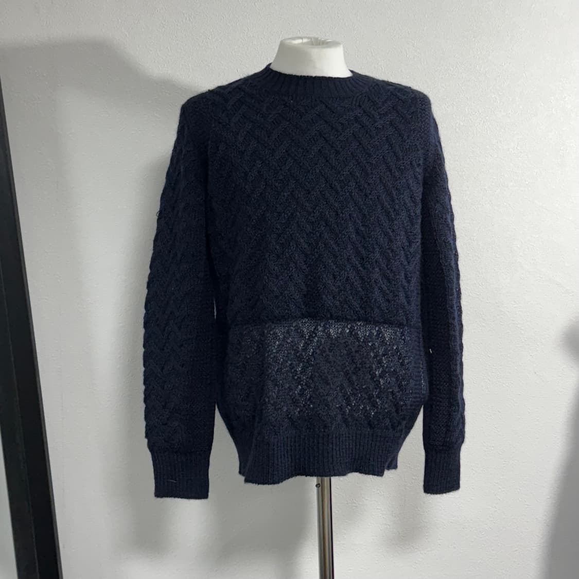 15aw 준야와타나베 맨 꼼데가르송 레이어드 니트 스웨터s 상품이미지1