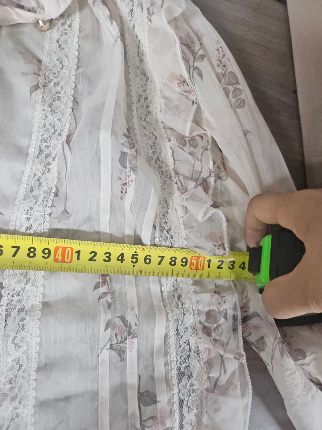 레이스 플라워 미니 원피스 프릴 장식  M - L 상품이미지7