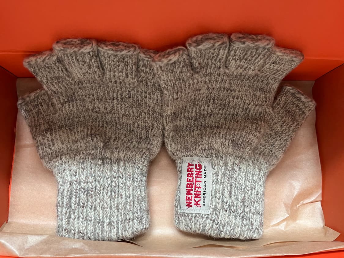 뉴베리니팅 사슴가죽 핑거리스장갑 상품이미지4