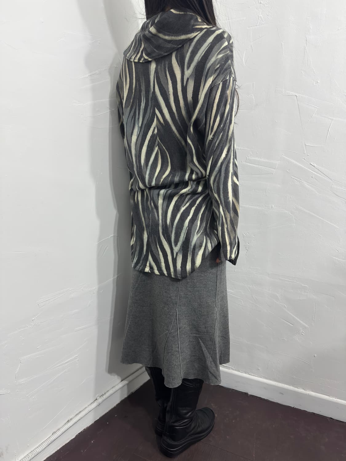 chamois royal pattern knit top 상품이미지4