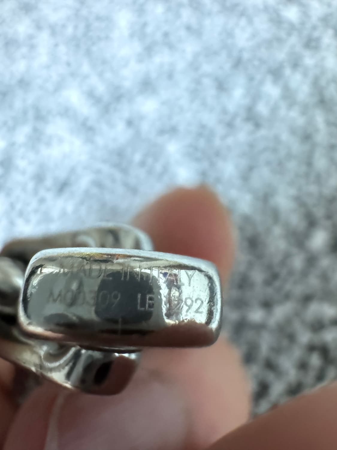 루이비통 버질아블로 체인 팔찌 실버 L사이즈 상품이미지4