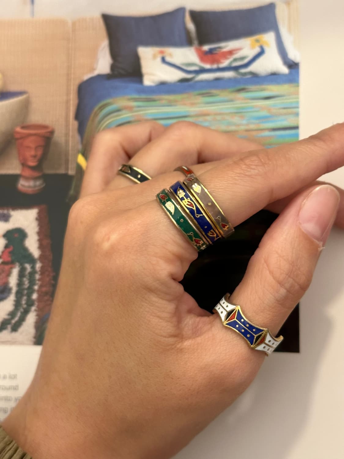 Blue 七寶 Ring   상품이미지3