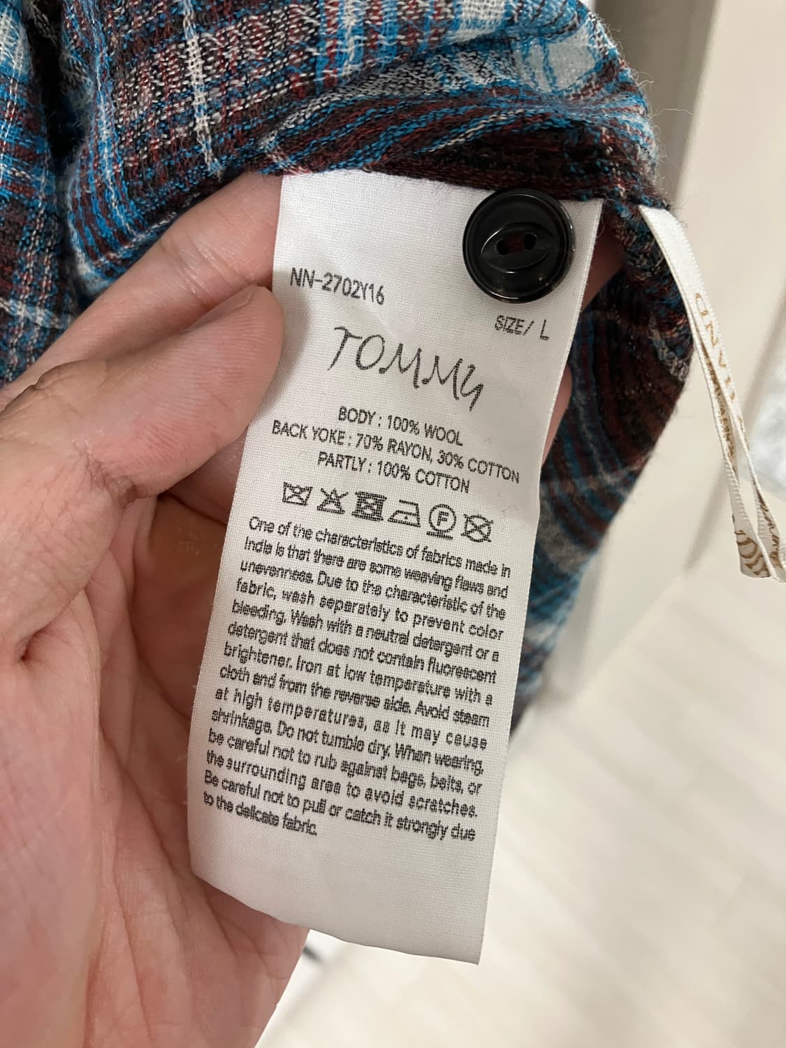 [L] 나이스네스 tommy 토미 셔츠 상품이미지4