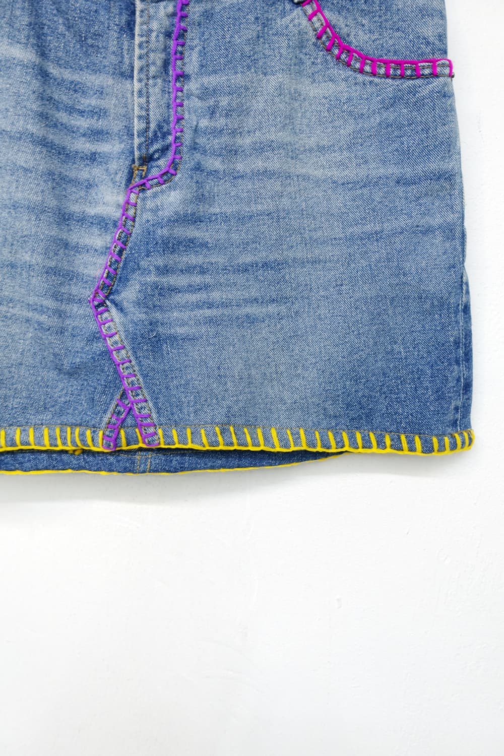 BOY HOLIC 크로셰 데님 미니 스커트 상품이미지7