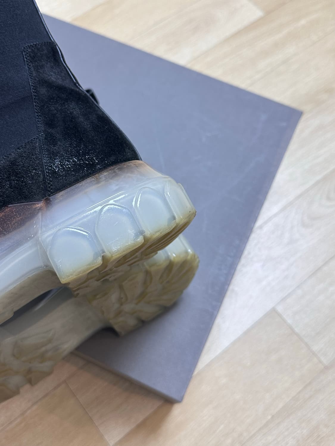 [42] 릭오웬스 트랙터 부츠 스웨이드 클리어솔 상품이미지10