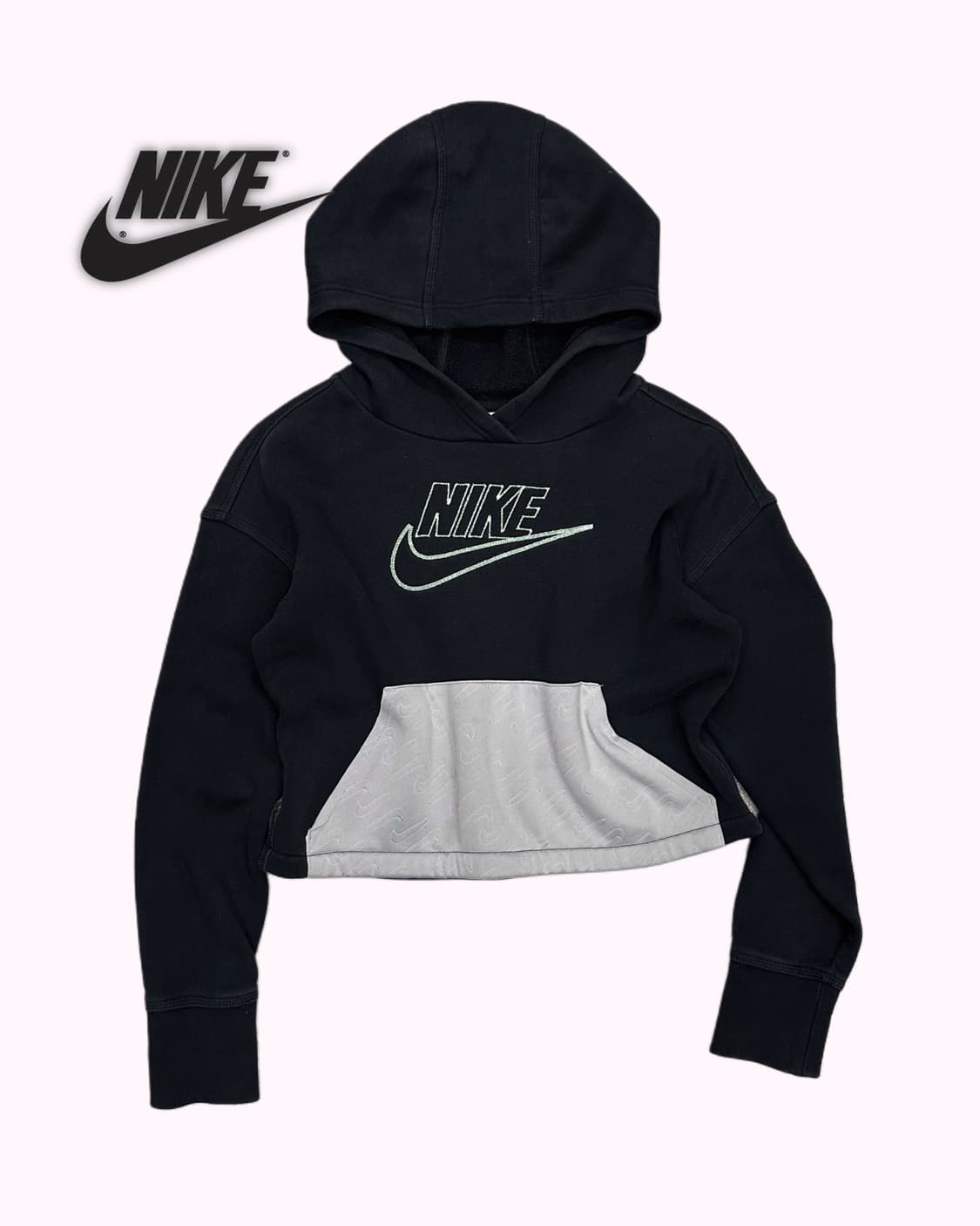 logo crop hood t-shirt 상품이미지1