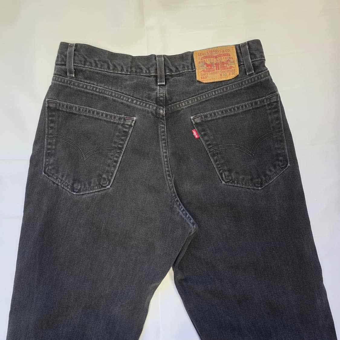 [W33L30]리바이스 550 블랙 데님 팬츠 상품이미지6