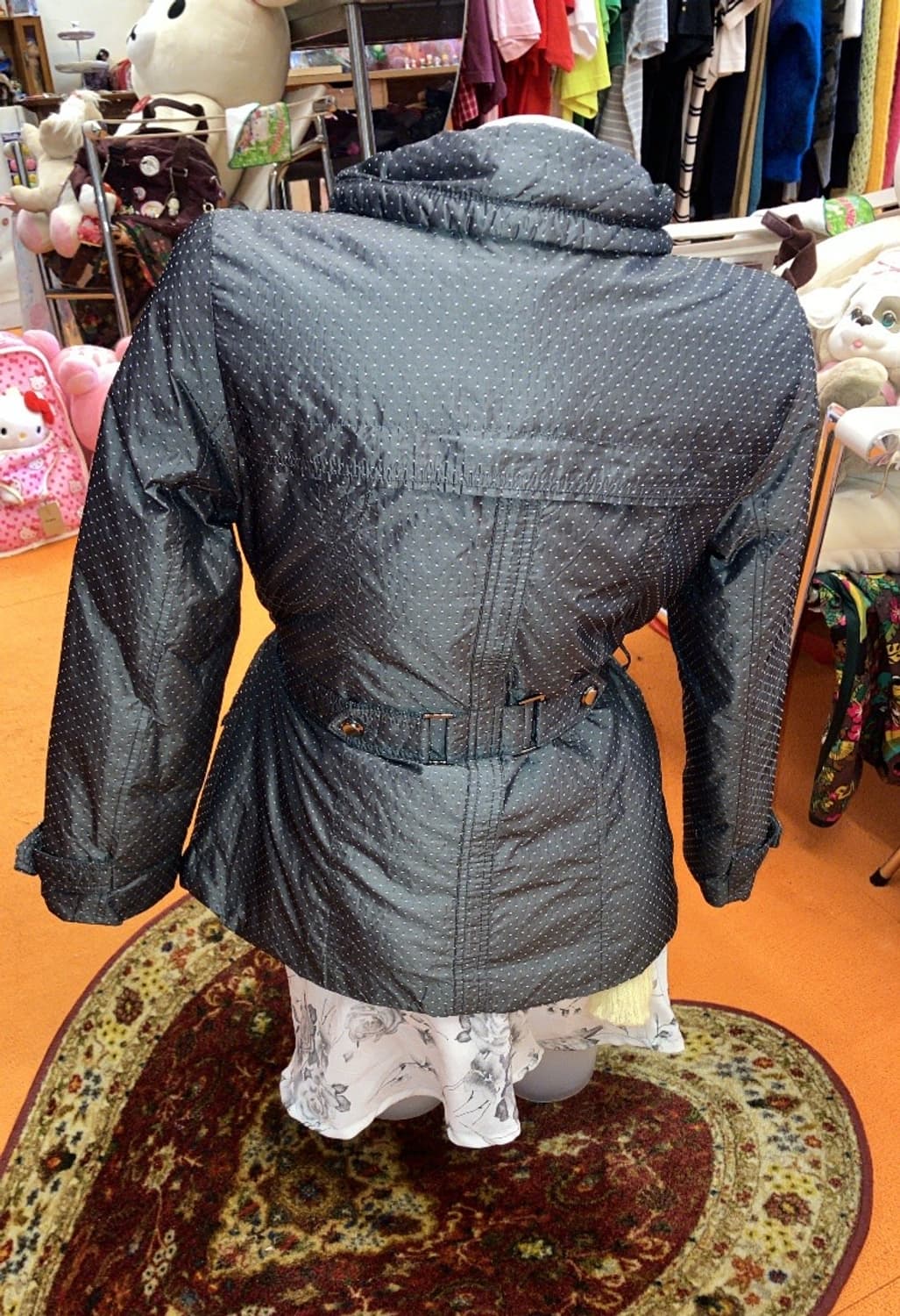 jpn 그레이 도트 패딩 상품이미지4