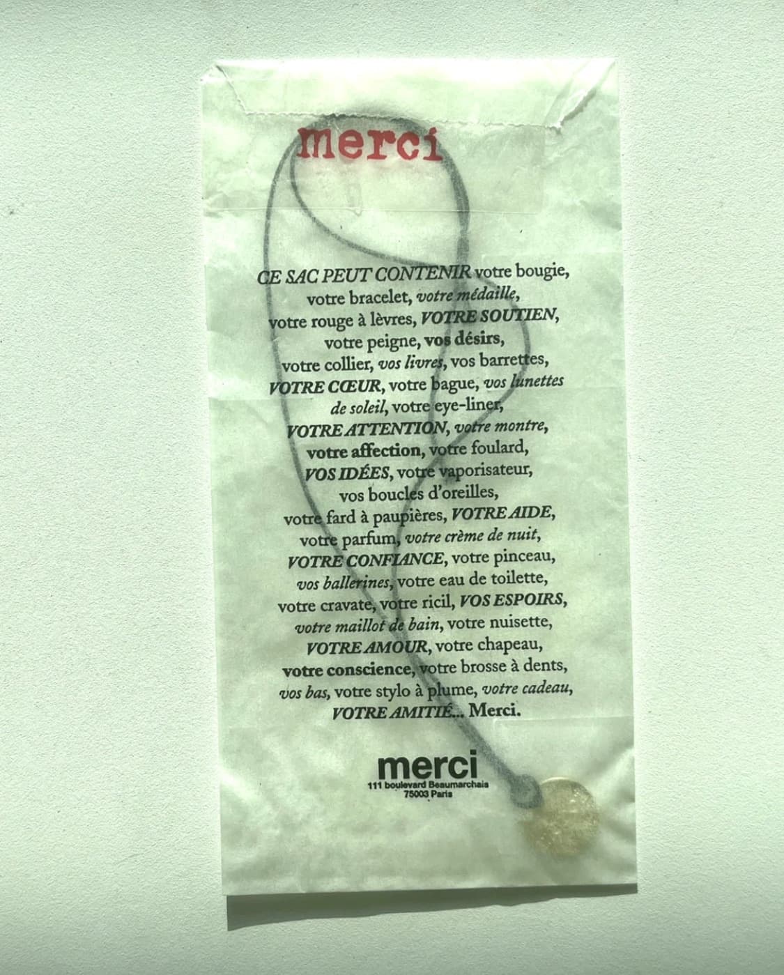 두개일괄)파리 Merci 행운 팔찌 상품이미지2