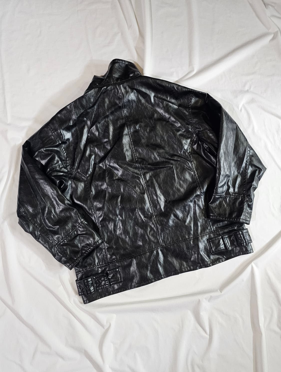 [M] 자라 ZW COLLECTION 가죽 효과 재킷 레더 자켓 상품이미지7