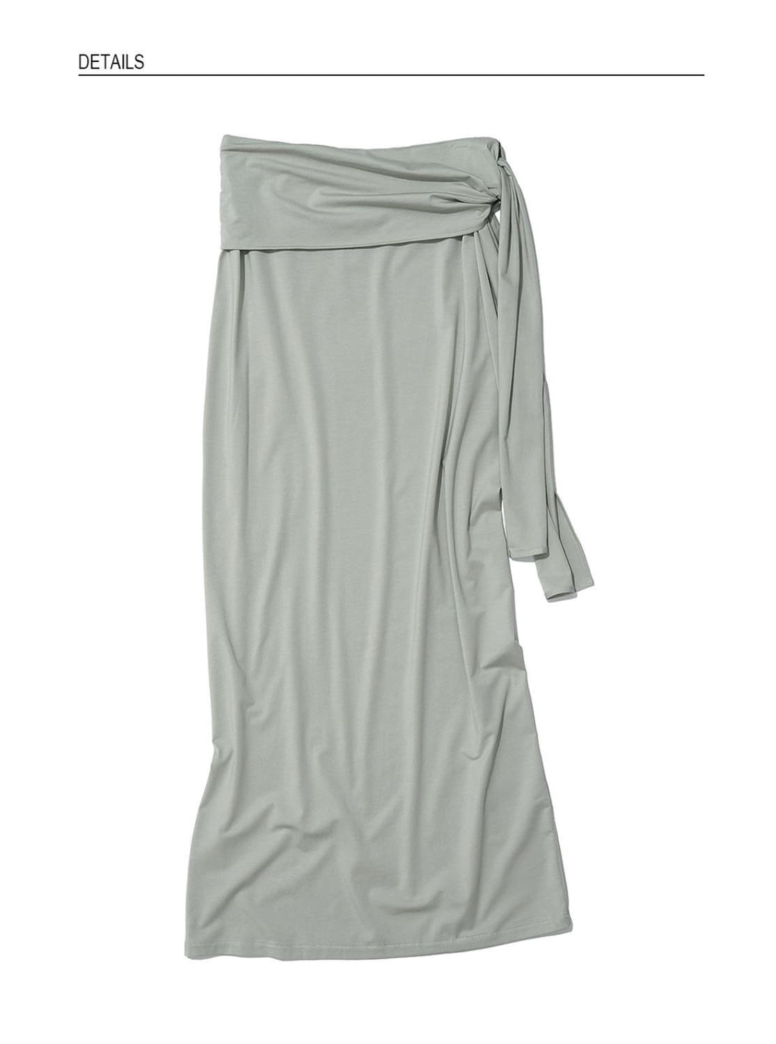 PWC BOW-TIE WAIST JERSEY MAXI SKIRT 상품이미지2