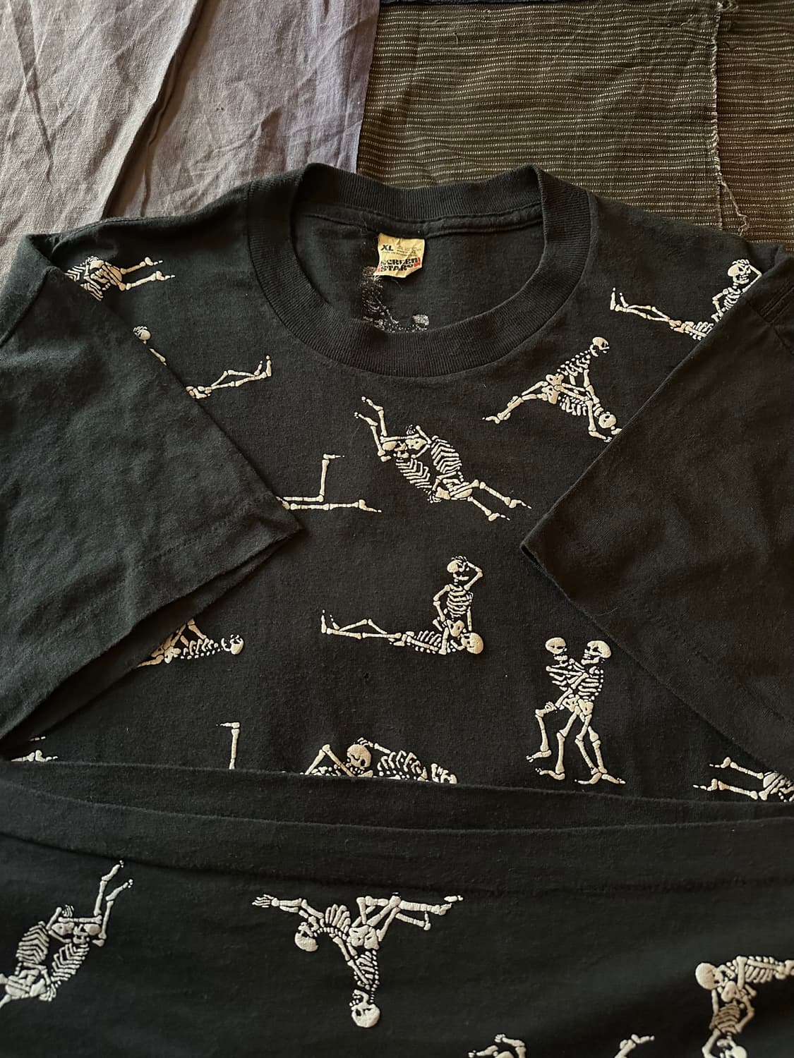 90s Skeleton Sex T Shirt Fashion Victim 상품이미지4