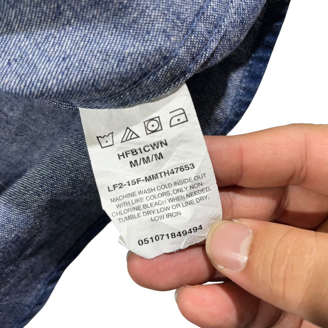 [Wrangler] 랭글러 투포켓 데님셔츠 상품이미지4