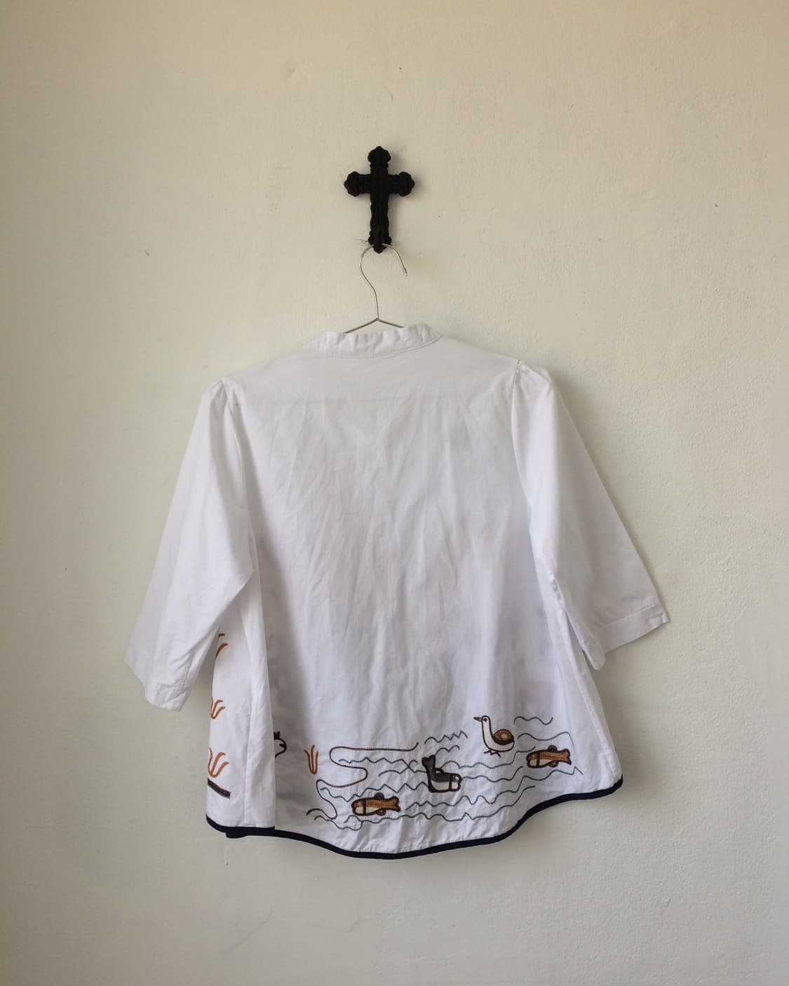 Lama embroidery pattern blouse 상품이미지3