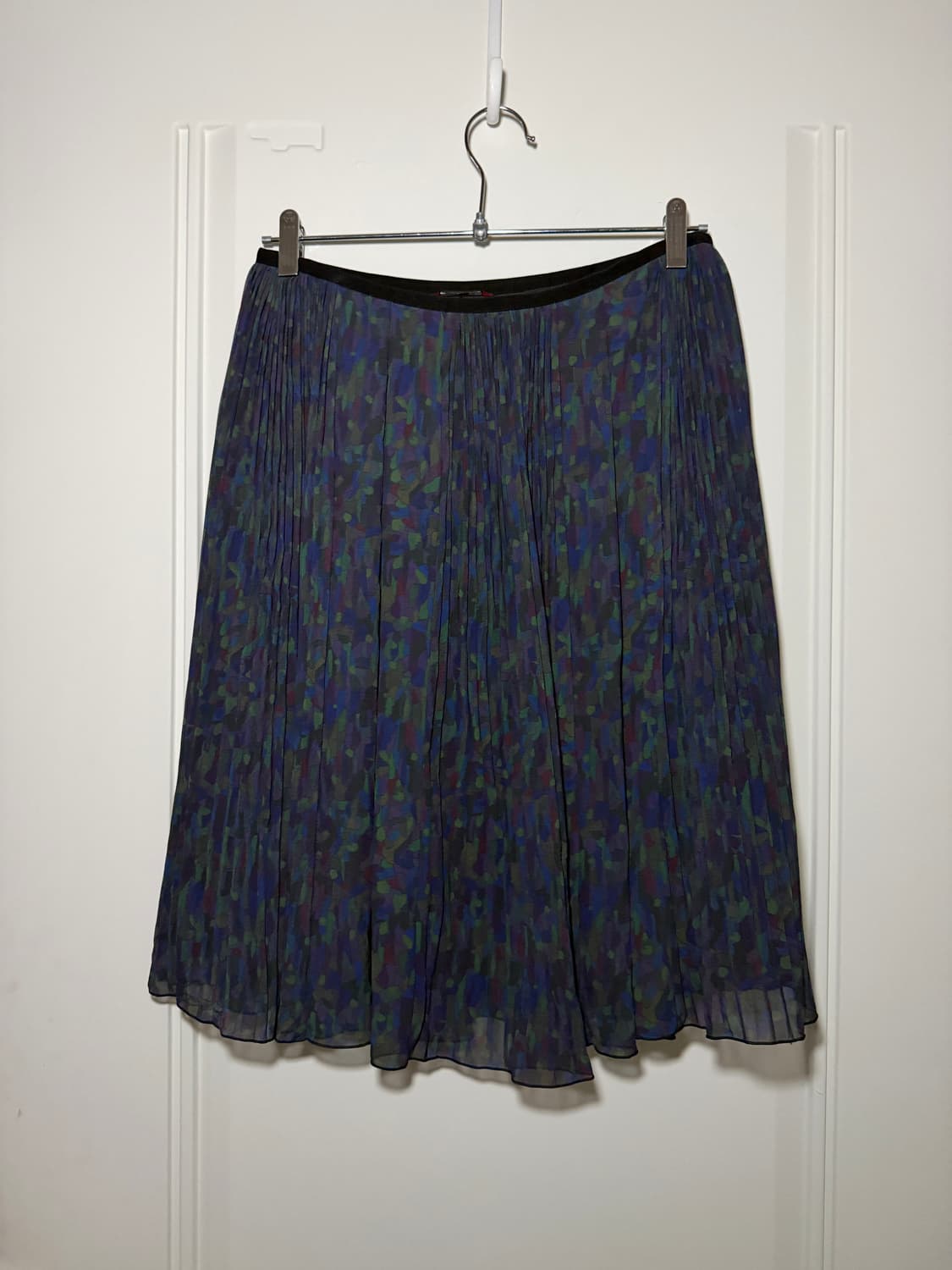 일본빈티지 블루그린 플리츠 스컽 상품이미지9