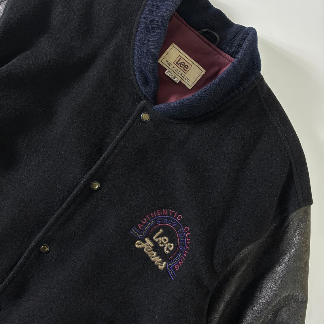 Lee  리 90,s 소가죽 바시티 자켓 상품이미지4