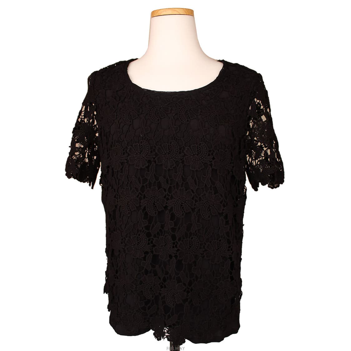 제라르 다렐 블랙 레이스 블라우스 55반 상품이미지1