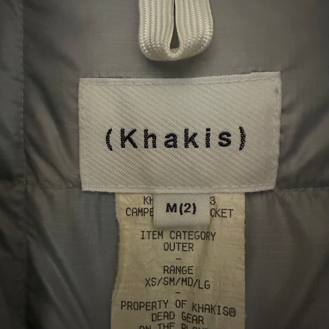 [M,2] 카키스 캠퍼 다운자켓 패딩 라이트 그레이 상품이미지4