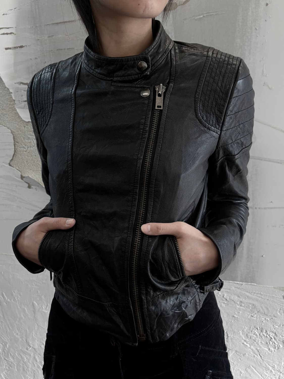 Goat skin rider jacket 상품이미지1