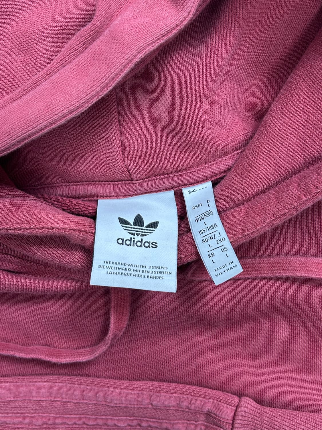 아디다스 슈무 버건디 후드티 L 상품이미지5