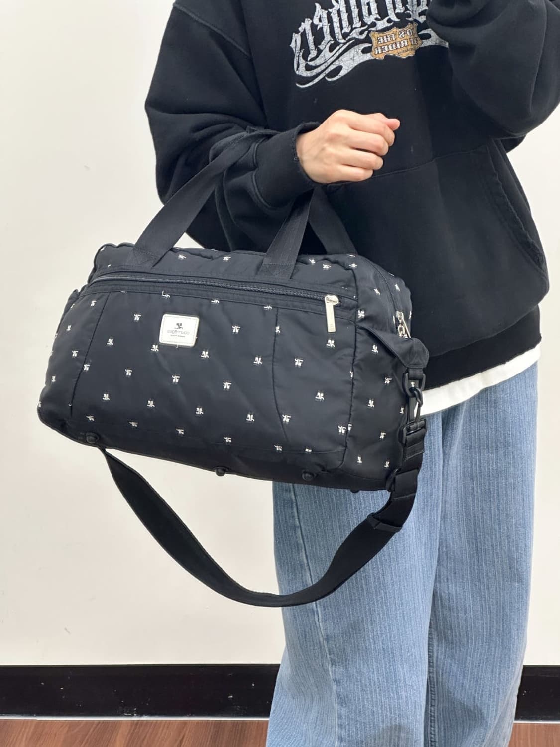 courreges / 꾸레쥬 블랙 로고 보스턴백  상품이미지10