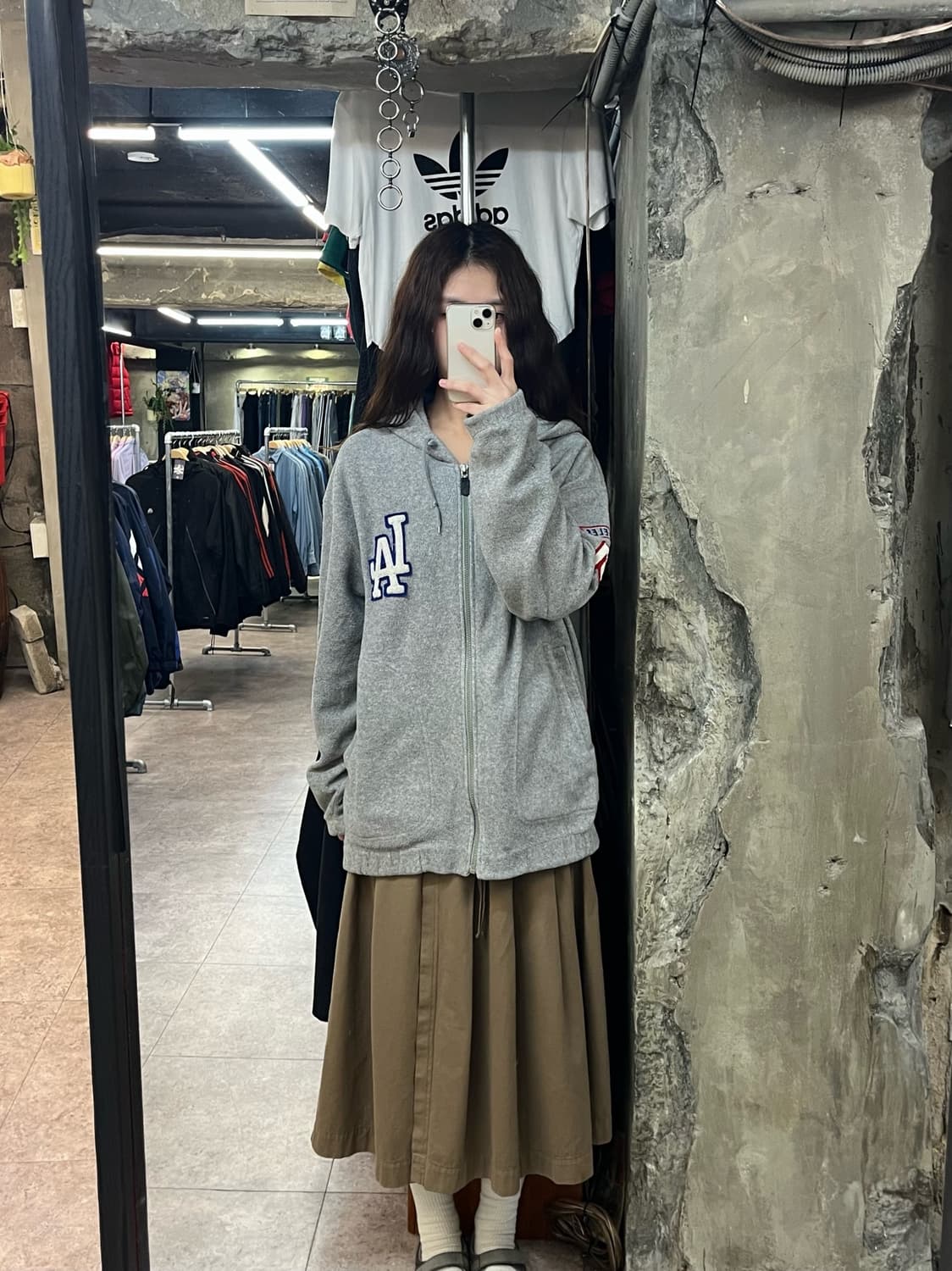 엠엘비 플리스 후드 자켓 그레이 95 #csz2471  상품이미지2