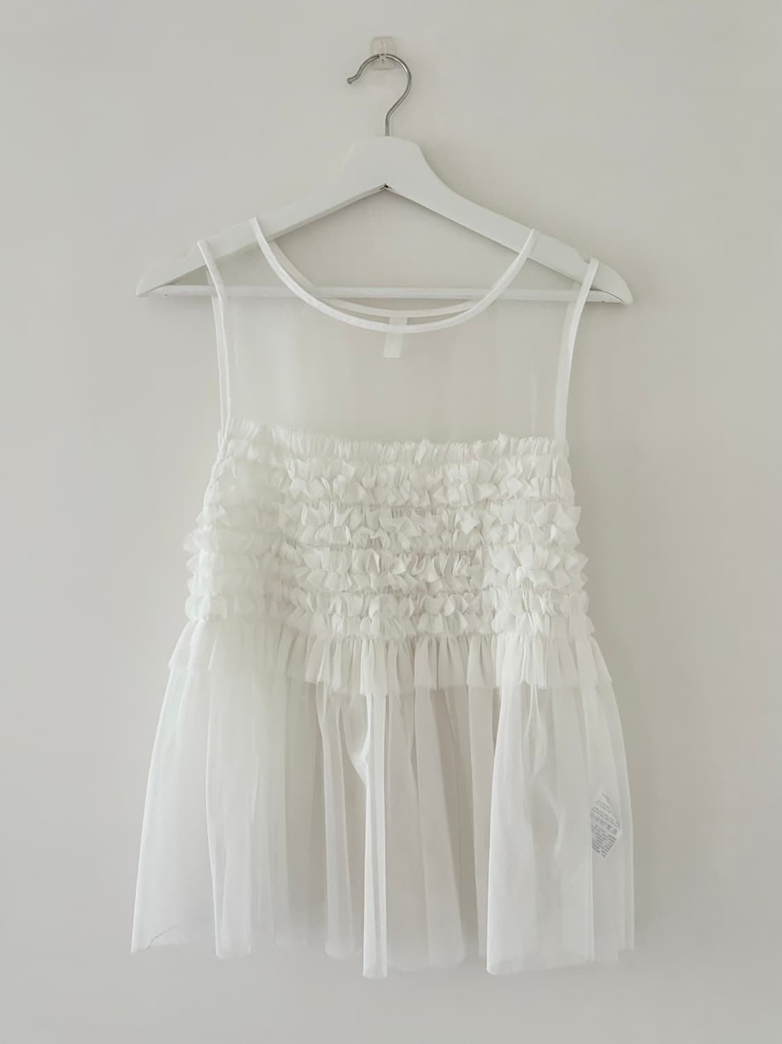burmula ruffle tulle blouse 상품이미지1