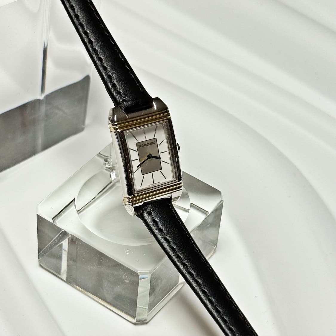 80's90's 빈티지 YSL 이브생로랑  콤비 탱크 워치 상품이미지5