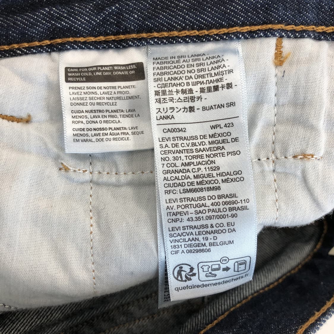 리바이스 94배기 와이드레그 청바지 25 인치 상품이미지5