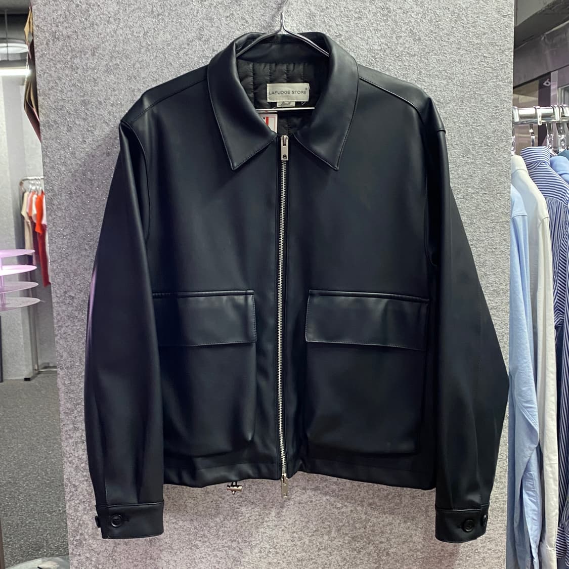 라퍼지스토어 포켓 레더 자켓 B3129 상품이미지2