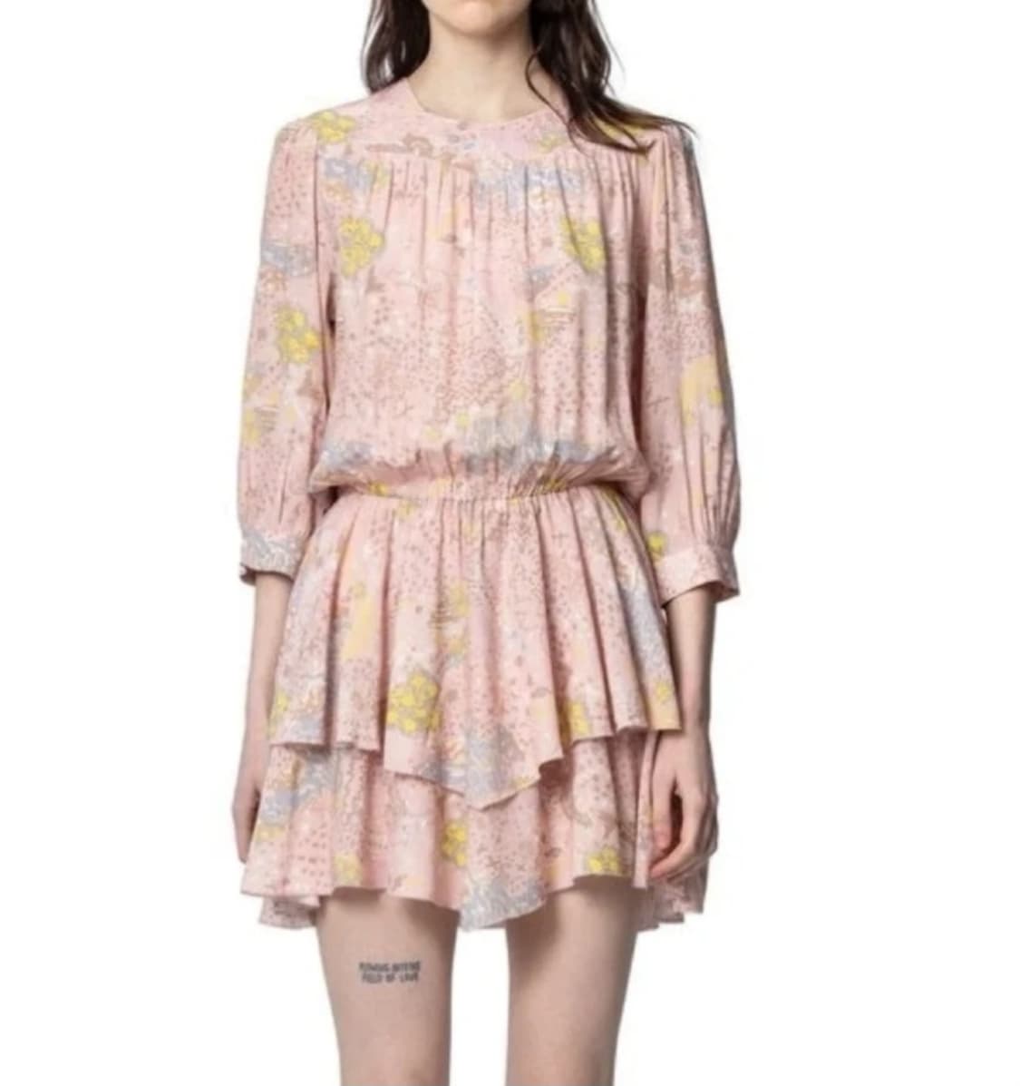 벚꽃룩🌸 쟈딕앤볼테르 루카 프린트 글램 락 드레스 상품이미지3