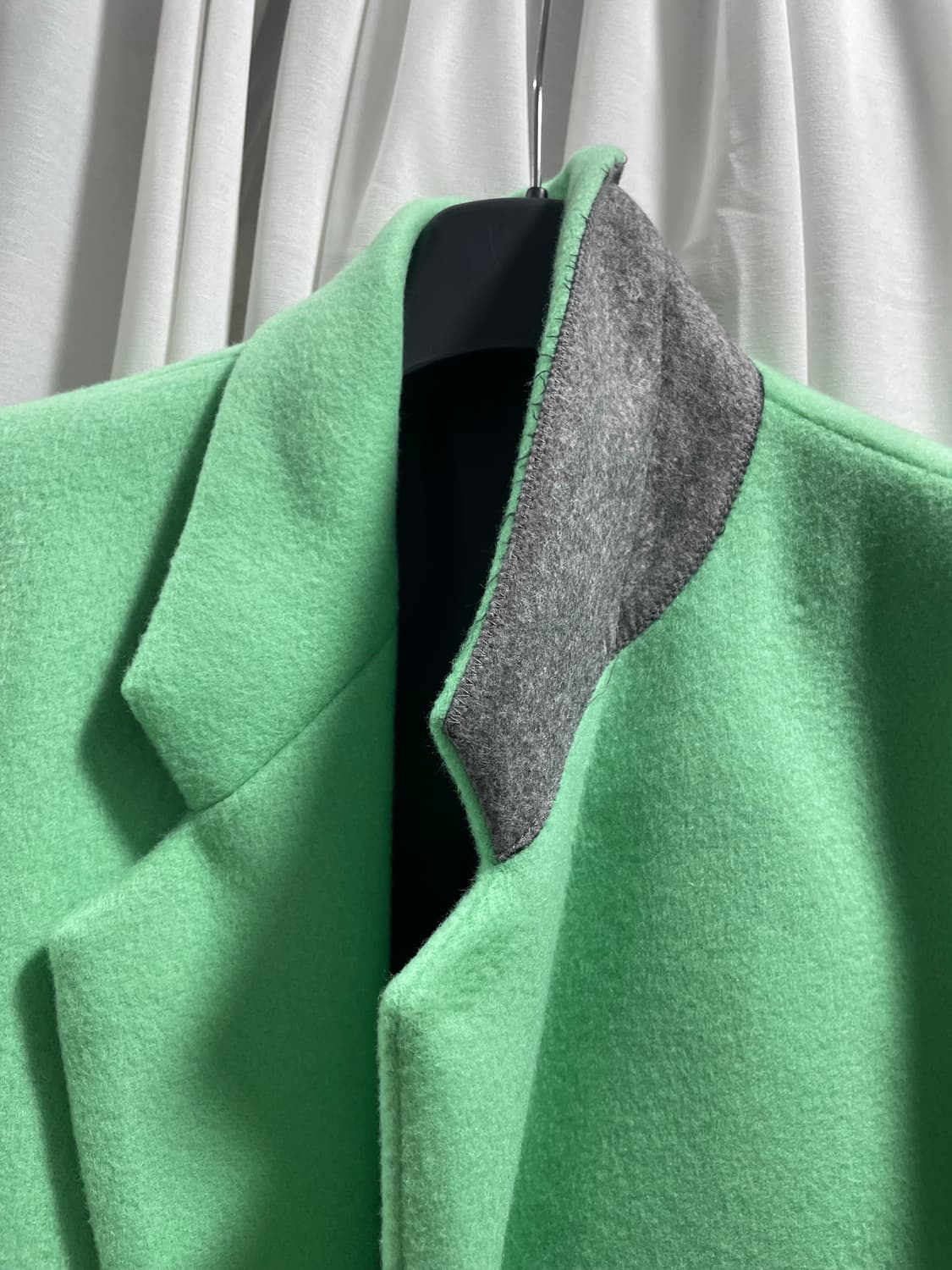 렉토/ 울 오버사이즈 코트 민트/ L 상품이미지6