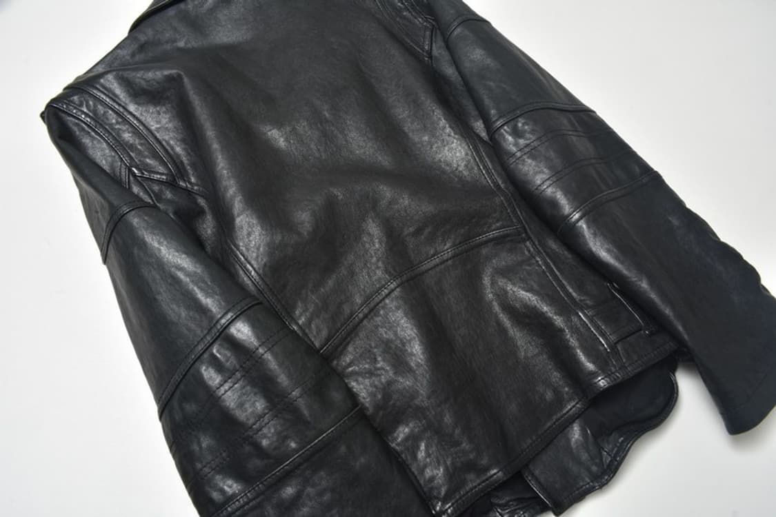 90S 양가죽 레더 라이더 자켓 105 N1228 상품이미지4
