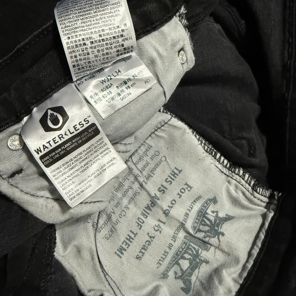 559 Water < Less Black Denim Pants 상품이미지9